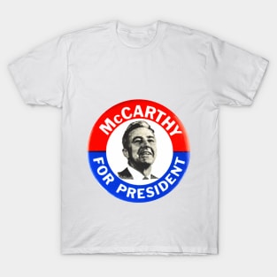 Eugene McCarthy 1968 Presidential Campaign Button Design T-Shirt